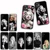 Чехол Cover для Samsung Galaxy S25 S23 S22 S24 FE Ultra S10 Plus A05 A06 A15 A16 A26 A35 S10E Чехол M-Marilyns M-Monroes