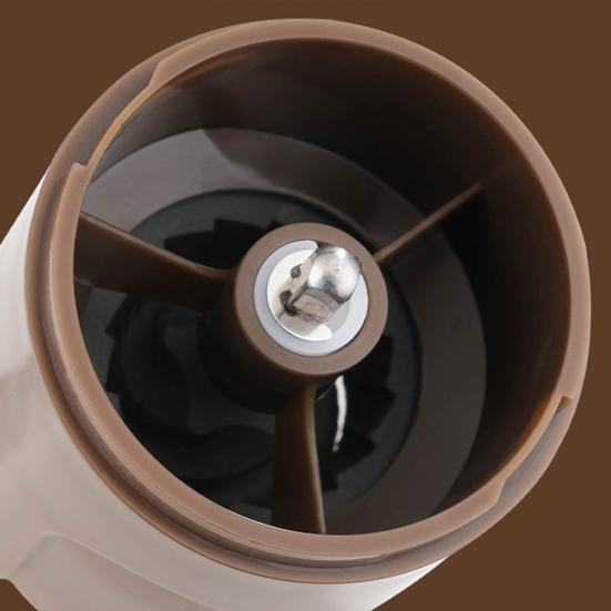 Manual Coffee Grinder Adjustable Smooth Grinding Coffee Mill with Clear Powder Container Portable Hand Crank Mill for Washing Coarse To Fine Grounds
