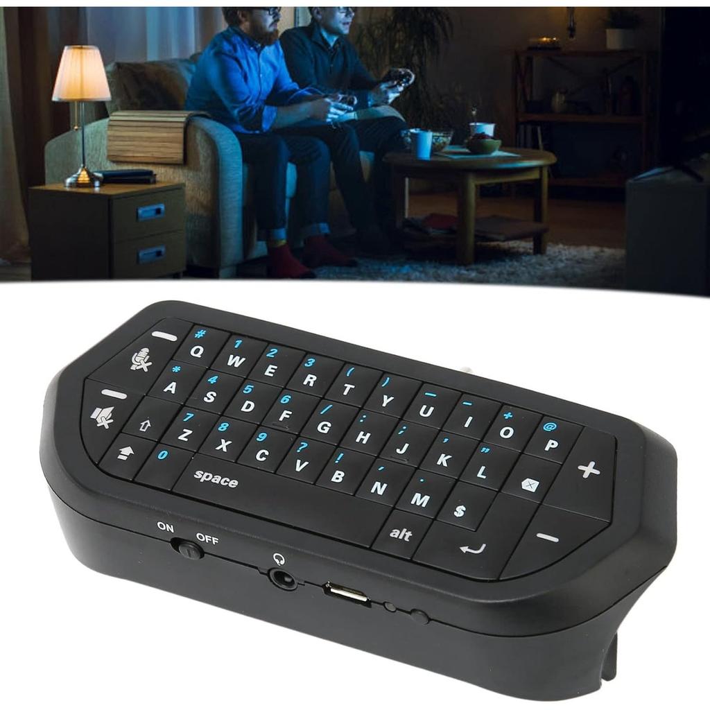 Мини-клавиатура для PS4, сверхкомпактная игровая клавиатура для сообщений, беспроводная игровая клавиатура Bluetooth для контроллера PlayStation4 PS4