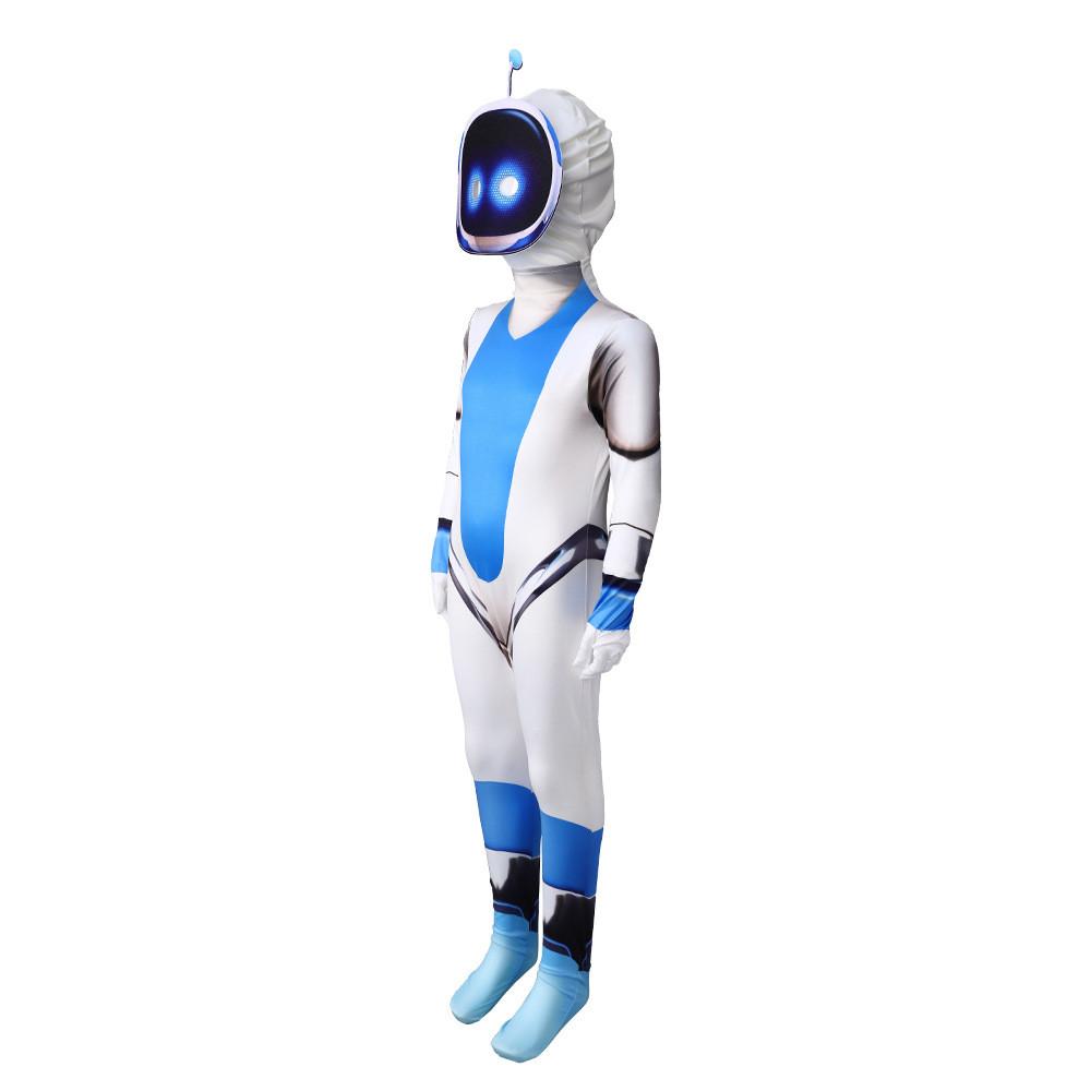 Костюм для косплея Astro Bot Полиэстеровый комбинезон для игрового мероприятия, наряд для переодевания