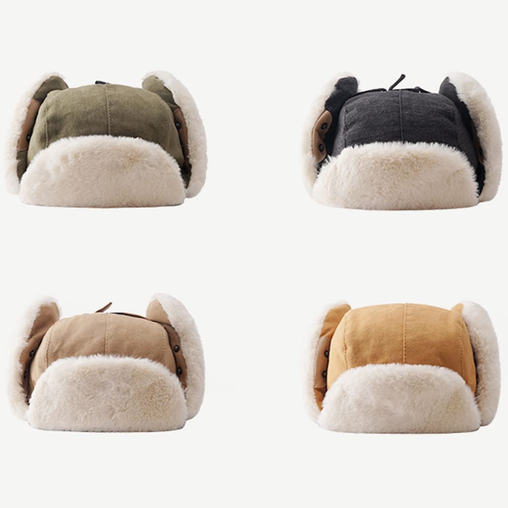 Шапка-ушанка для зимних полетов с ушами, однотонная шапка-бомбер для катания на лыжах и активного отдыха, унисекс, мужские уши, теплая, ветрозащитная, непромокаемая, снегозащитная, цвет,