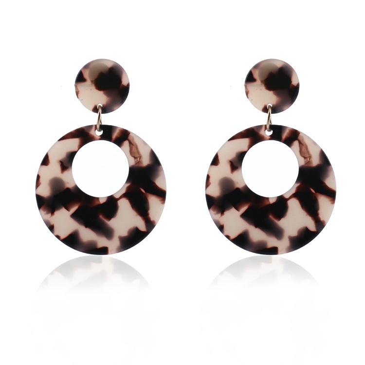 Серьги JMXD-Acetate Женские серьги Круглые серьги, Серьги-гвоздики Популярные преувеличенные украшения