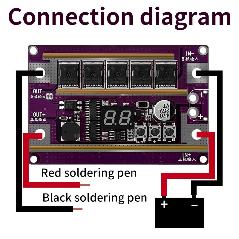 Spot Welder DIY Kit 99 Gears of Power Adjustable Spots Welding Control Board for Welding 18650 Battery 0.05-0.3mm Nickel Sheet