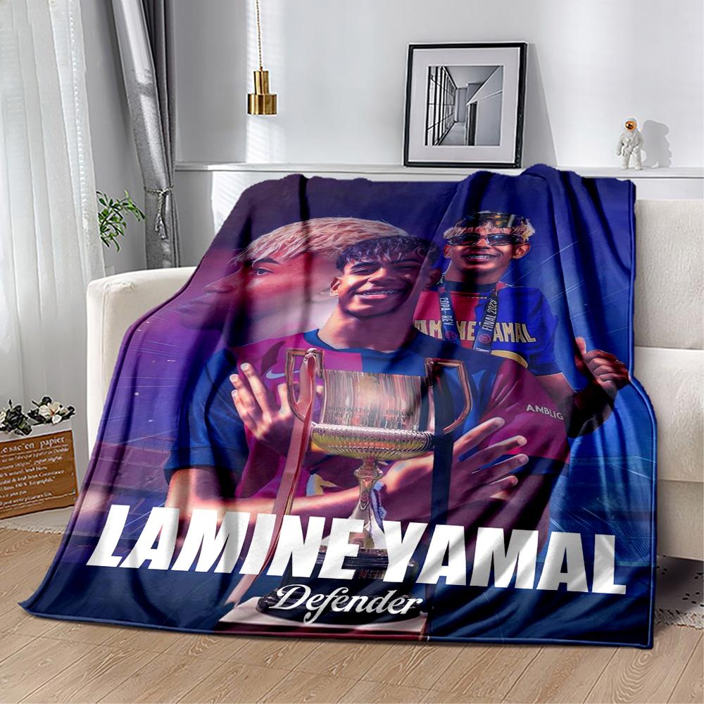 Lamine Yamal's Spain Football Legend Blanket Ultra-Soft Great for Couch Bedding Livingroom for All Occasions Playful Design Unique Gift for Family and