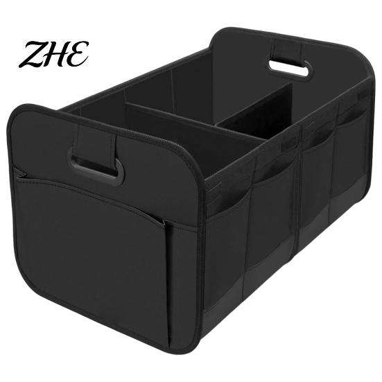 Car Trunk Organizer Organizer, Partitioned Compartments Design, Durable Waterproof Foldable Storage Oxford Cargo Container for Vehicle And Home