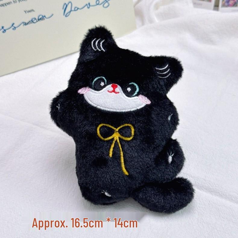 Пищащая черная кошка, подвеска, плюшевая игрушка для игровых автоматов с захватом
