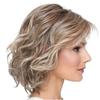 Женские парики, женский женский парик Ombre, блондинка, коричневый, натуральный волнистый, термостойкое волокно, короткий парик, повседневное использование, вечерние косплей