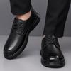 Leather Mens Oxfords Shoes Casual Wedding Dress Footwear 2025 New Men Walking Shoes Soft Flats Lace-up Formal Business Shoes