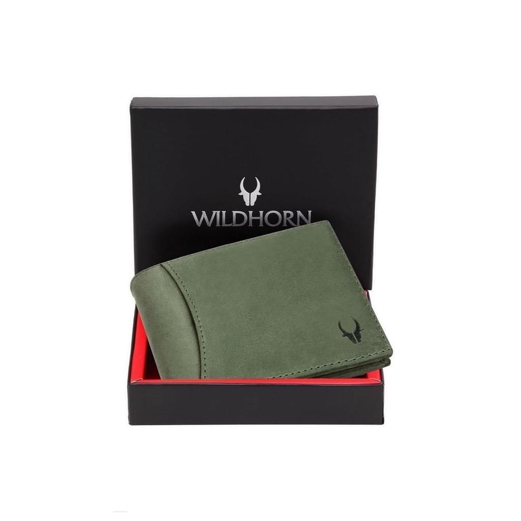 Кожаный кошелек с защитой RFID для мужчин