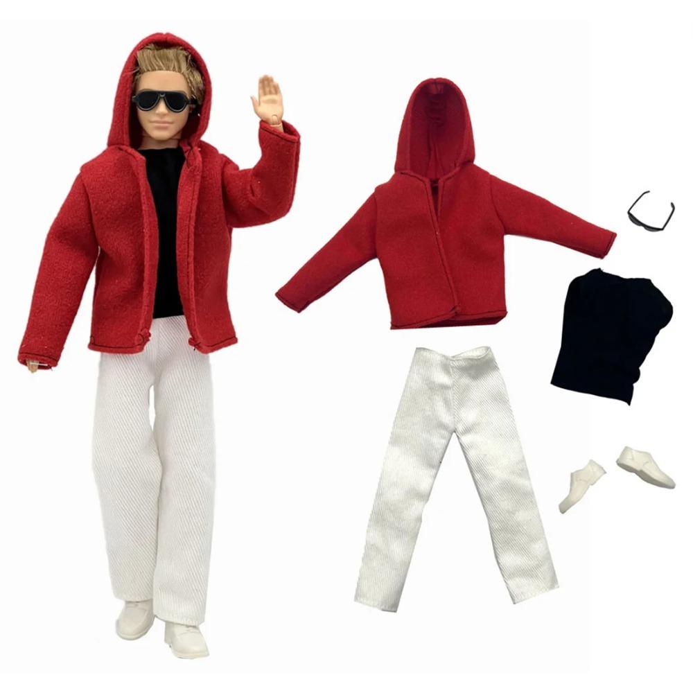 1 Set Ken Cloth Handmade Handsome Doll Accessories Casual Wear Suit for 30cm 12inch Ken Doll Suit Kids Gift