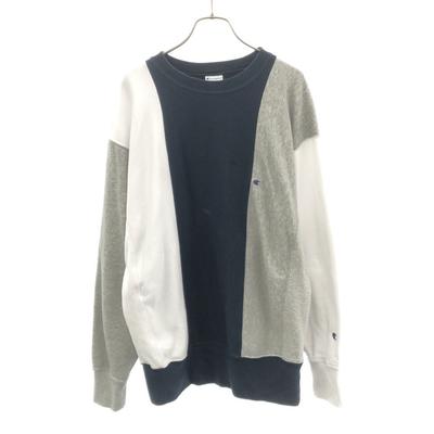 C8-T014 Reverse Weave С безумным узором Свитшот с длинным рукавом Мужской Б/У