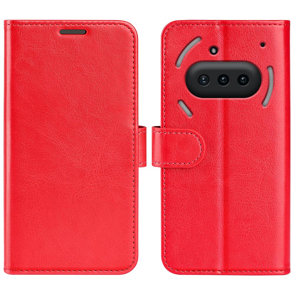 For Nothing Phone (3a) Case Crazy Horse Texture Stand Leather Phone Cover