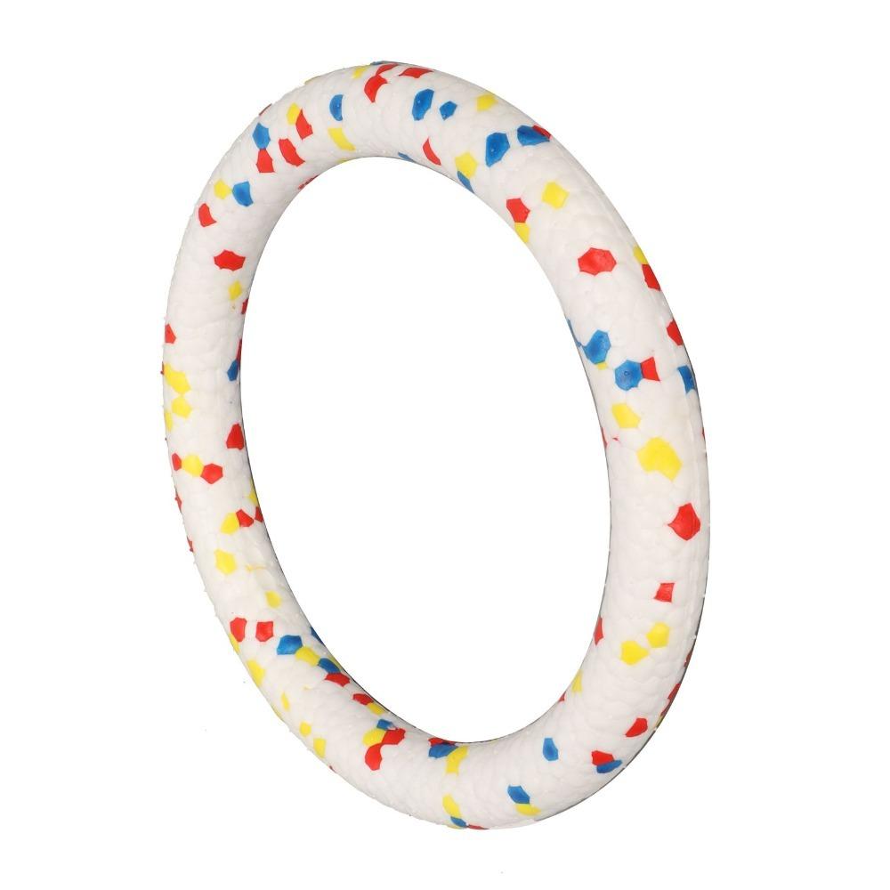 Solid Elastic Pet Chew Toy Colorful Pull Ring Dog Molar Ring  Pet Mood Calming