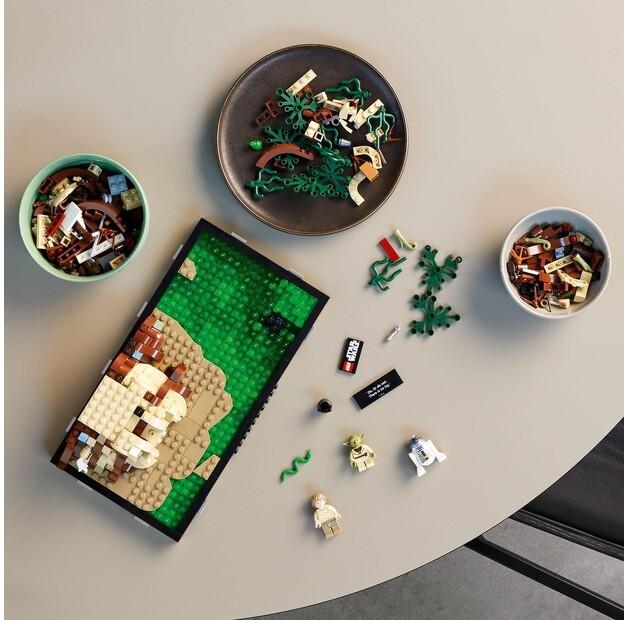LEGO Star Wars 75330 Диорама: Тренировка джедаев на Дагобахе