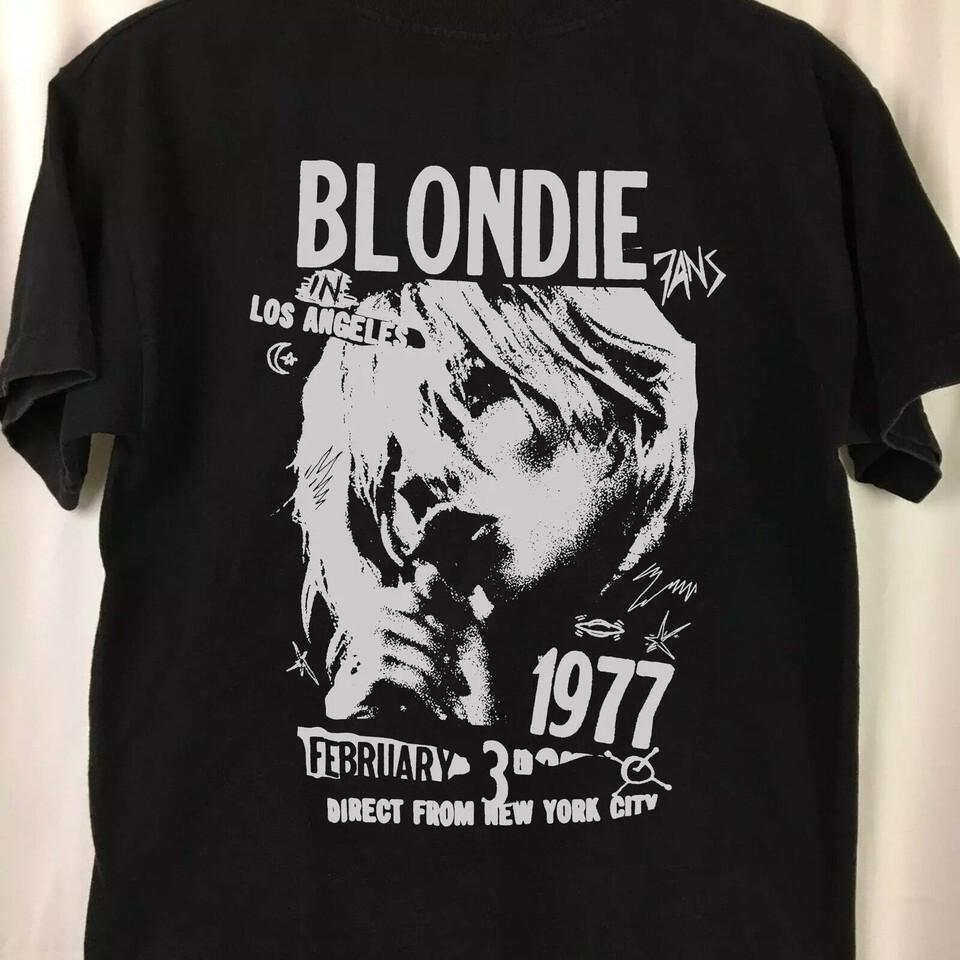 Blondie 1977 Прямо из Нью-Йорка Ретро-футболка, Blondie live в Old Wald Унисекс Футболка