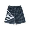 Anta Competition Series Color Block Pattern Printed Elastic Waist Knitted Competition Shorts Men Shorts Crab-Gray 152331301-7