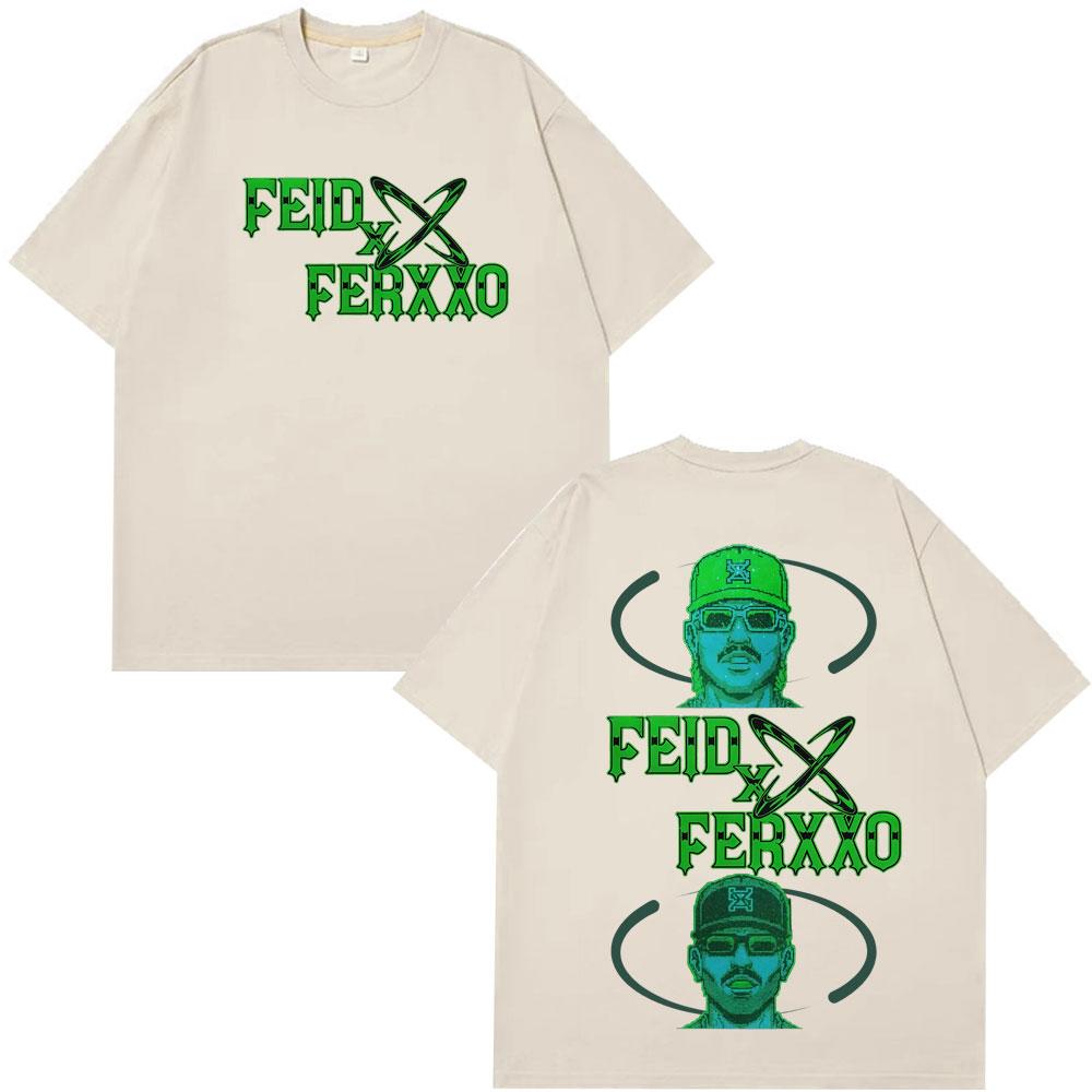 Rapper Feid Ferxxo Falxxo Tour 2026 Print Tshirt Unisex Women Fashion HipHop Tshirts Summer Casual Cotton Tshirts