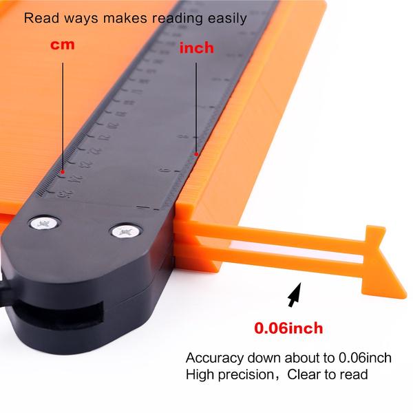 Пластиковый датчик контура Форма Дубликатор Копирование профиля Датчики контура Деревообрабатывающие инструменты Контур датчика Инструмент для копирования профиля Укладка плитки Ламинат Плитка