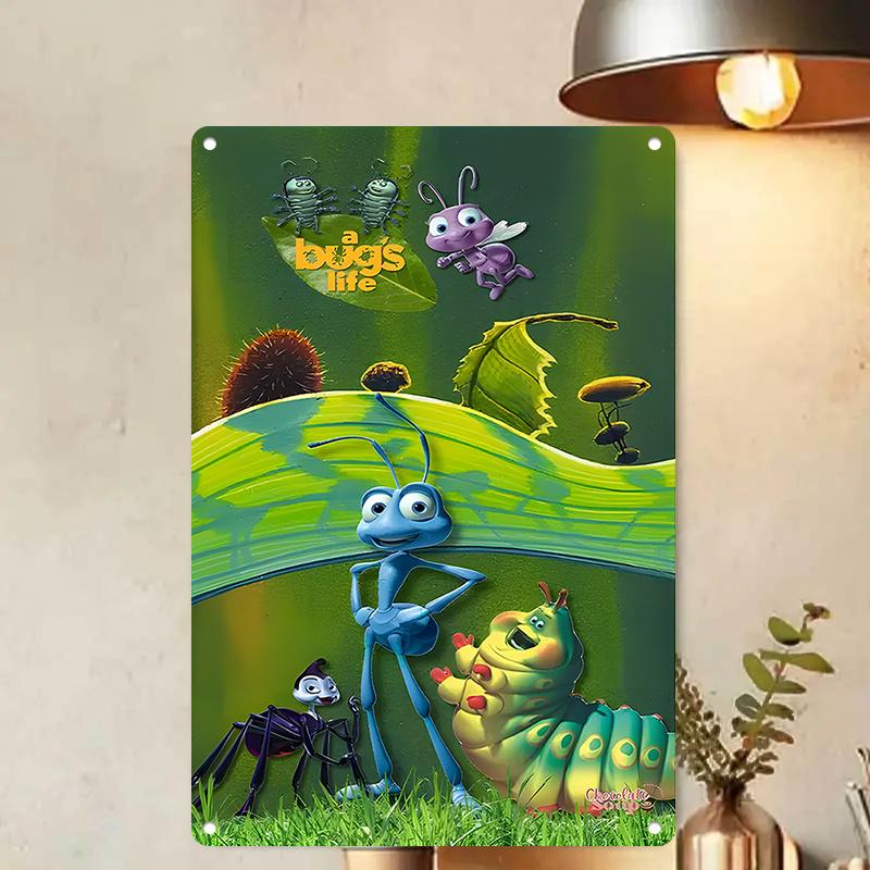 Miniso Мир анимации Диснея Металлическая табличка Декор Настенный декор Искусство Настенная роспись Украшение комнаты Декор Ретро Металлическая табличка Тарелка Бар Постеры