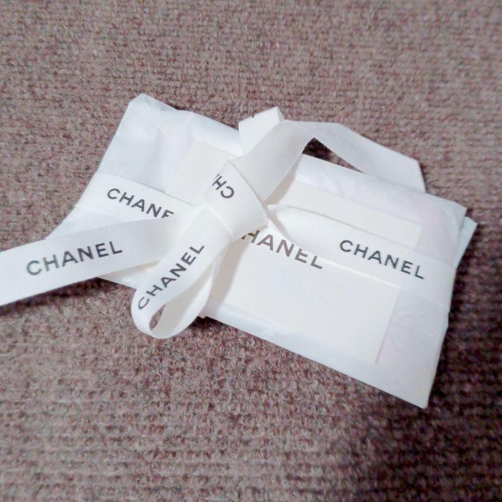 Used Camellia Chain Pattern Scarf Chanel