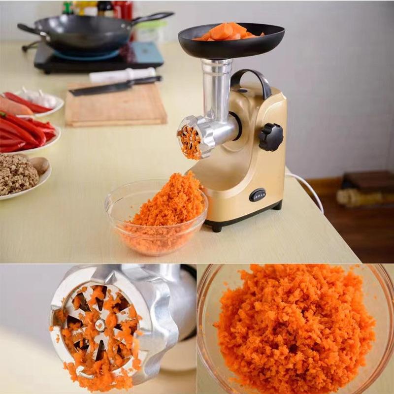 Электрическая мясорубка, колбаса, овощерезка