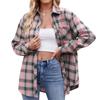 Autumn Winter Women's Casual Fashion Spicy Girl Loose Plaid Shirt for Women