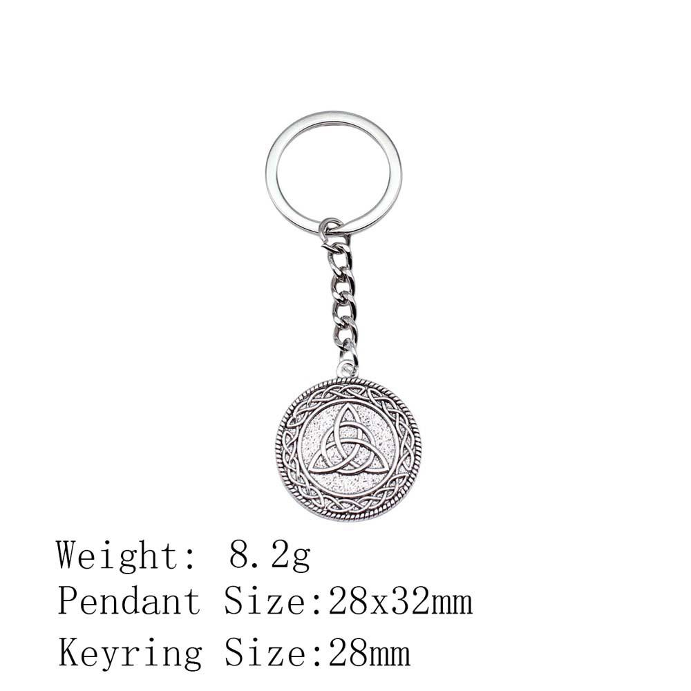 Back To School Personalized Keychains Celtic Hexagram Key Ring Audience Key Ring Material