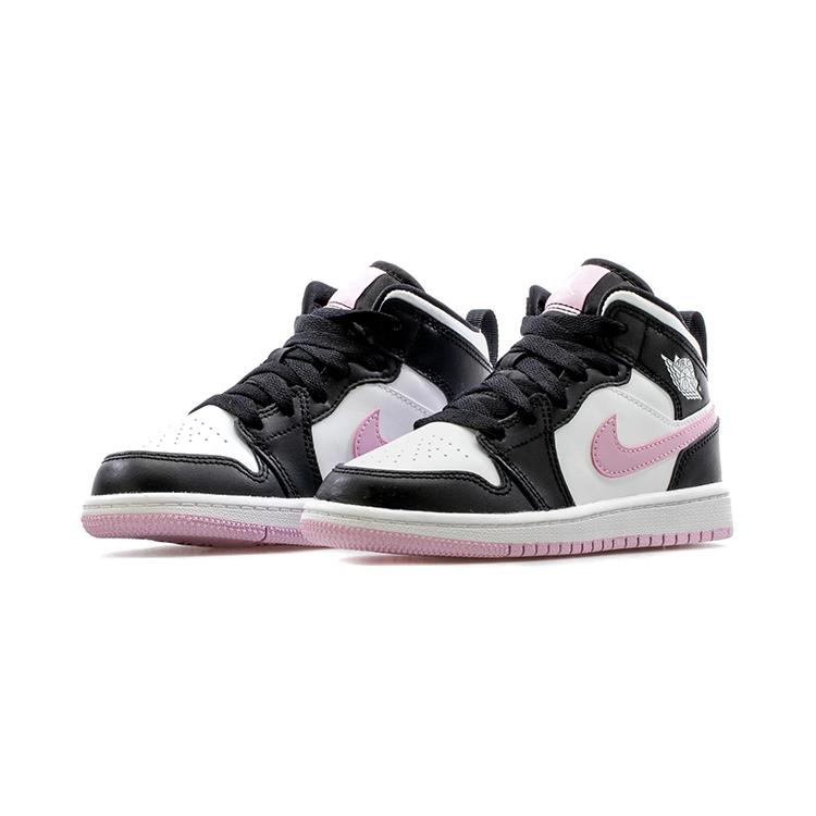 Jordan 1 Mid White Black Light Arctic Pink PS 640737-103