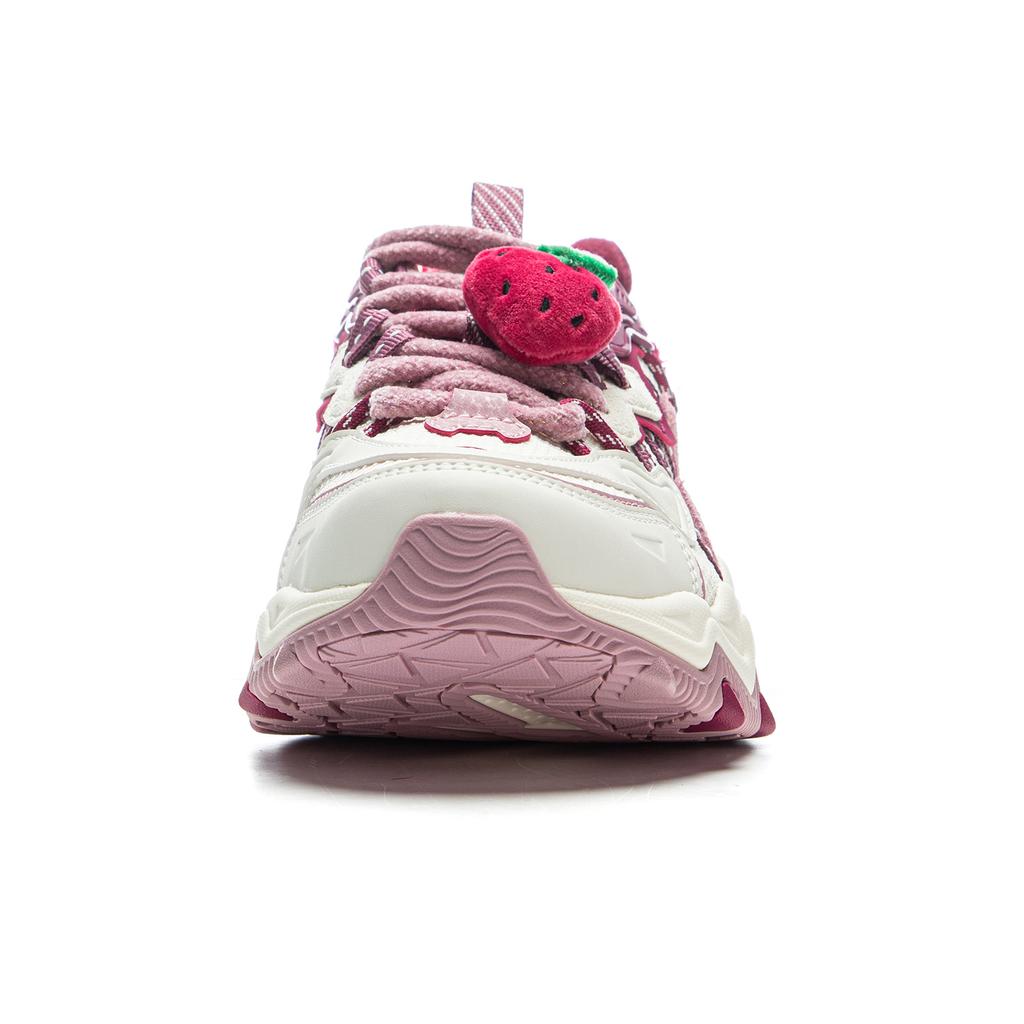 Li Ning x CAOMEIXIONG Cat Paw Lite 2 Низкие массивные кроссовки Женские Бело-розовые AGCU176-8