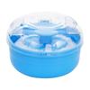 Mee Mee Soft Feel Powder Puff with Box Holder Container for New Born and Kids | Gentle Touch for Your Little One's Skin | BPA-Free (Blue)