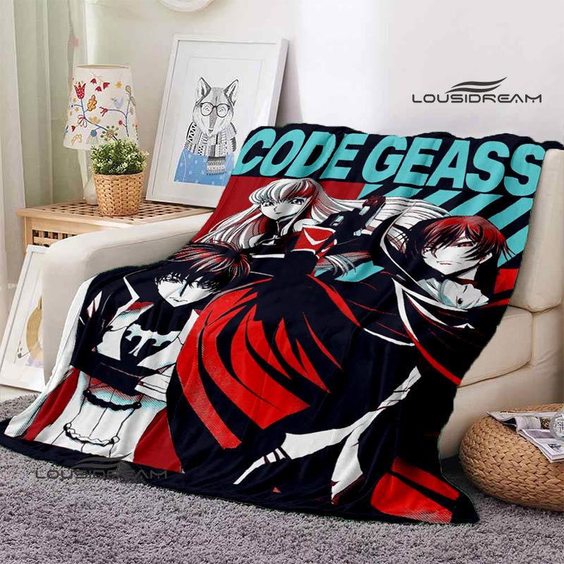 Code Geass Anime Printing Blanket Children's Warmth, Comfortable Blanket, Home Travel Blanket Fashion Birthday Gift