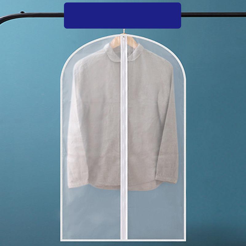 Прозрачная сумка для хранения одежды на молнии PEVA, пылезащитный чехол для рубашки, утолщенный защитный чехол для одежды, пылезащитная сумка