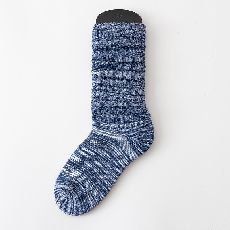 SYVISS Unisex Solid Color Scrunch Socks - Long Warm Leg Warmers, Slouch & Bubble Styles for Men and Women.