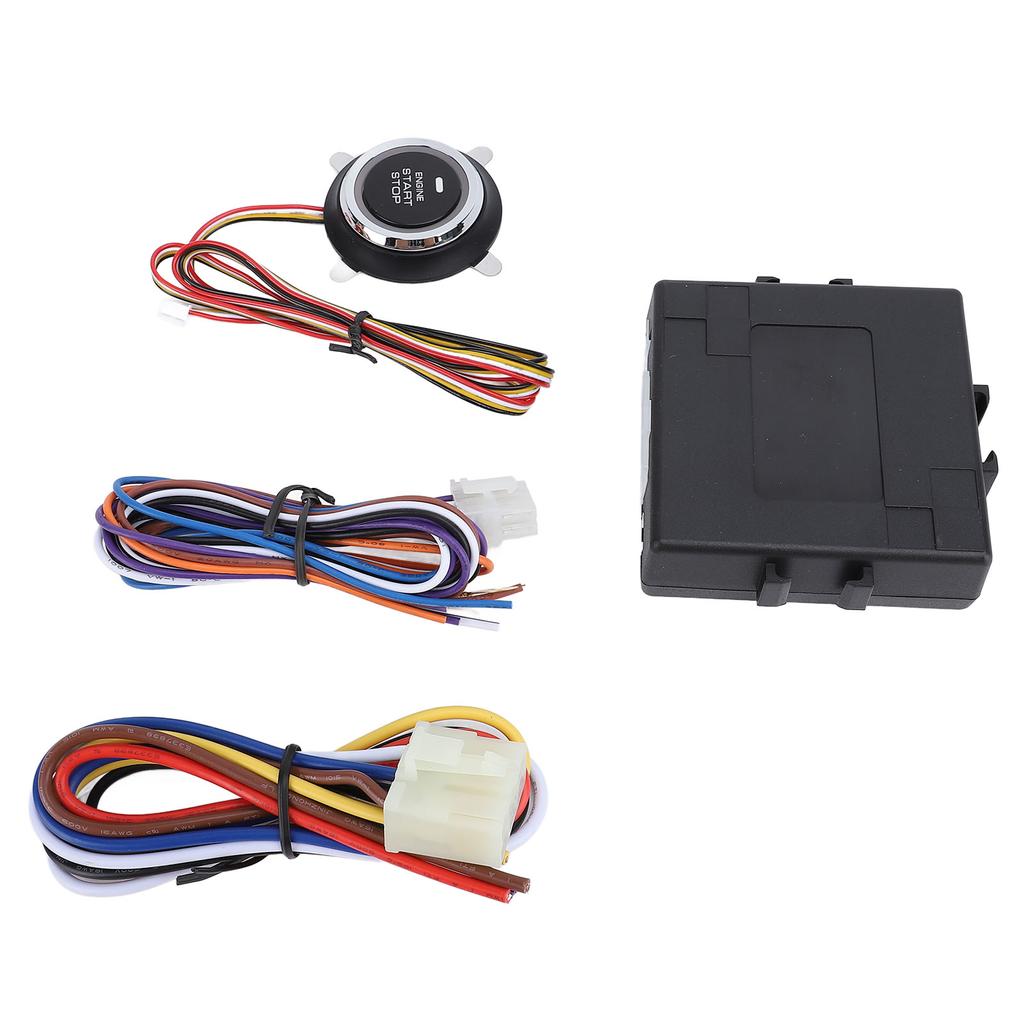 Push To Start Ignition Kit Car Alarm System Intelligent Push Button Remote Start Kit for 12V Fuel