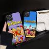 The Flintston es Cartoon Phone Case For Iphone 16 15 14 13 12 11 Pro Max Plus Shockproof TPU+PC Hard Case
