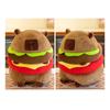 Новая милая плюшевая игрушка-гамбургер капибара, имитация животного, кукла, мягкая детская игрушка, подарок на день рождения, украшение комнаты Kawaii