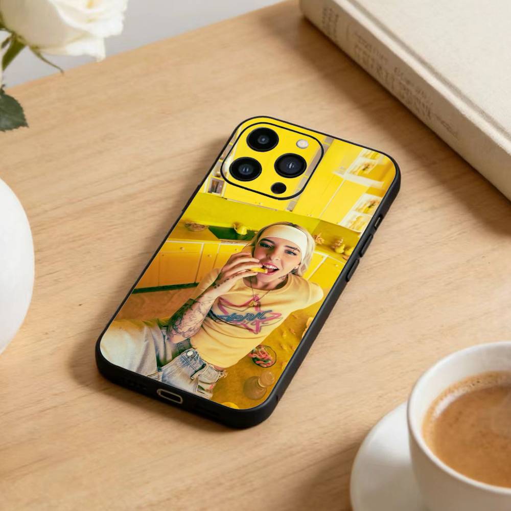 Чехол для телефона Singer Young L-Miko Для iPhone 16,15,14,13,12,17,Pro Max,Plus Силиконовый Черный Чехол
