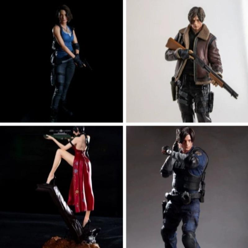 Resident Evil, Фигурка-украшение Lyon Gill, Модель фигурки игры Lyon Ida King в кожаной куртке, Анимация