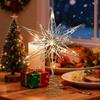 Christmas Tree Toppers Star Xmas Tree Decor Ornaments GoldSilver Star Christmas Decorations For Home Xmas Navidad New Year