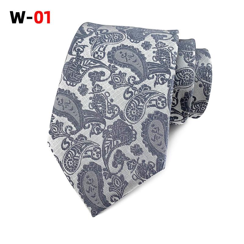 Галстук мужской из полиэстера с узором пейсли и цветком кешью, 18 цветов
