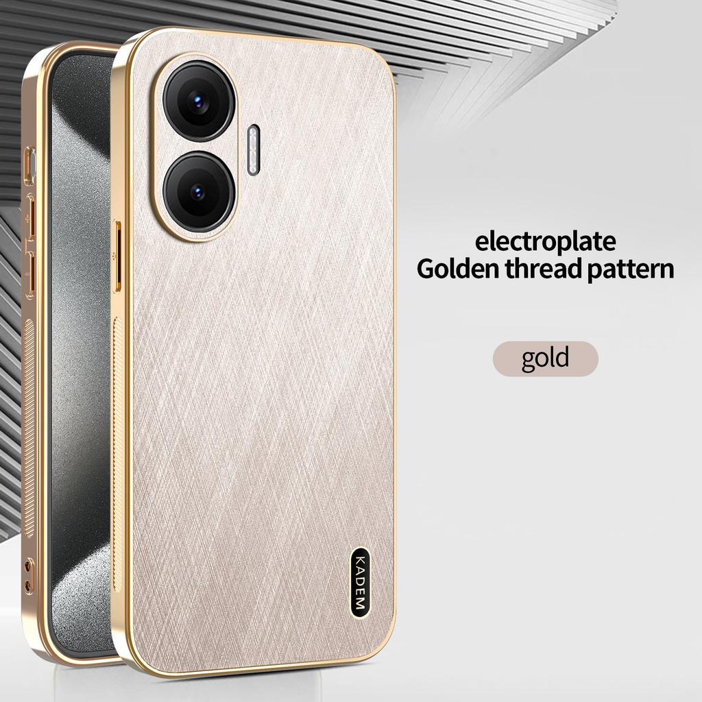 Применимо к чехлу для мобильного телефона Xiaomi Redmi Turbo4Pro с гальваническим покрытием и узором из шелкового бамбука, защитный чехол Redmi Tuebo4 от падений