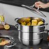 DESLONG Langyue 3-слойная многофункциональная пароварка из нержавеющей стали 304