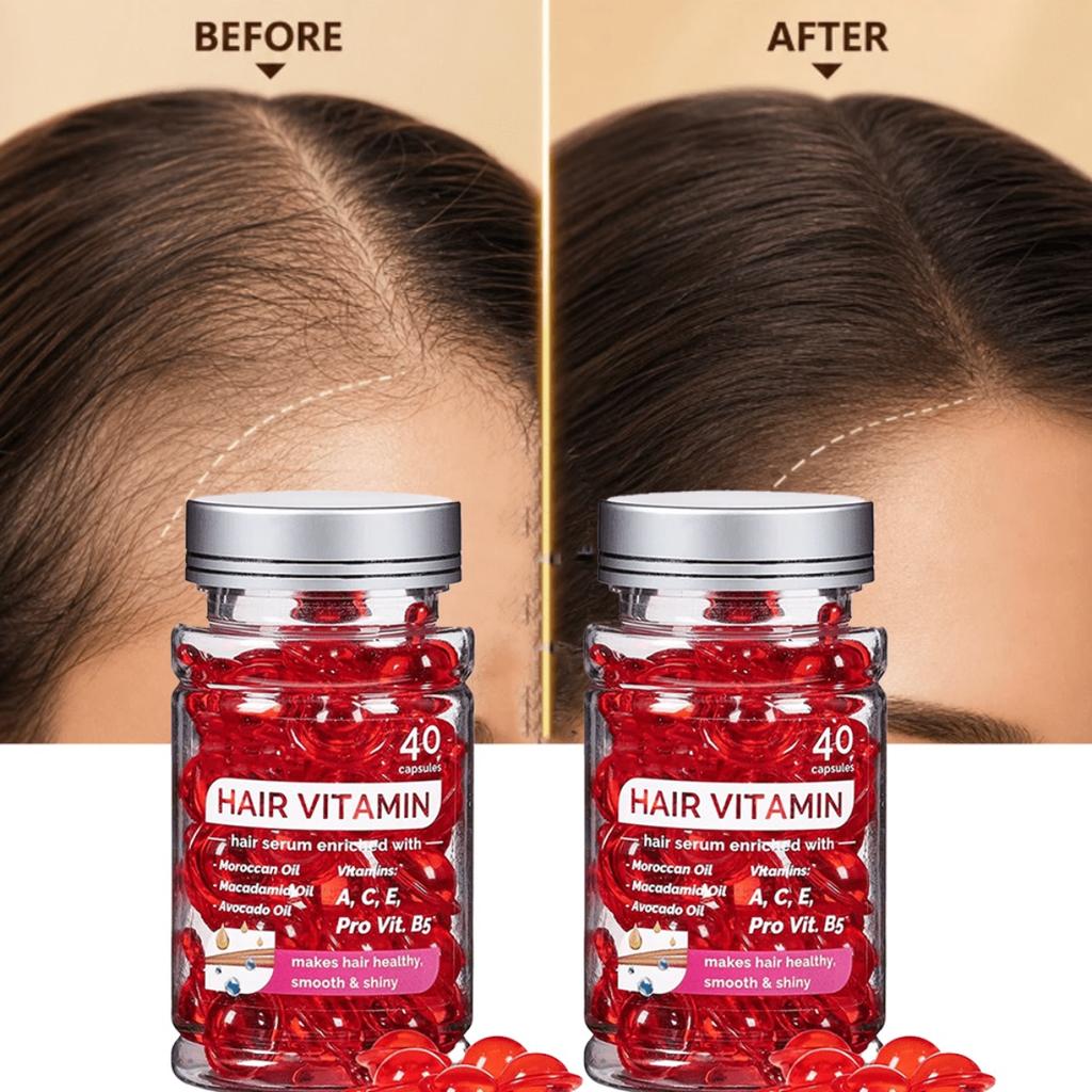 Nourishing Hair Oil Capsules-Infused With Argan Oil And Vitamins A, C, And E, Leaving Your Hair Soft And Lustrous.