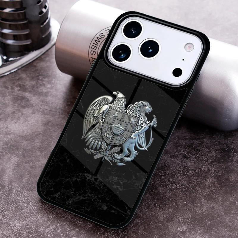 Armenia russia Flag coat of arms Phone Case For iPhone 17 16 15 14 13 12 11 Pro Max Plus 17Air Soft Silicone Cover