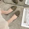 Женские туфли Ladyshoes Flat Single Shoes Women's Sweet Fashion Light Mouth Leopard Print Large Size Women Shoes 43