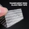 20M Strong Fixation Mesh Tape Transparent Single Side Adhesive Seal Grid Tape Waterproof Strapping Packaging Fiberglass Tapes