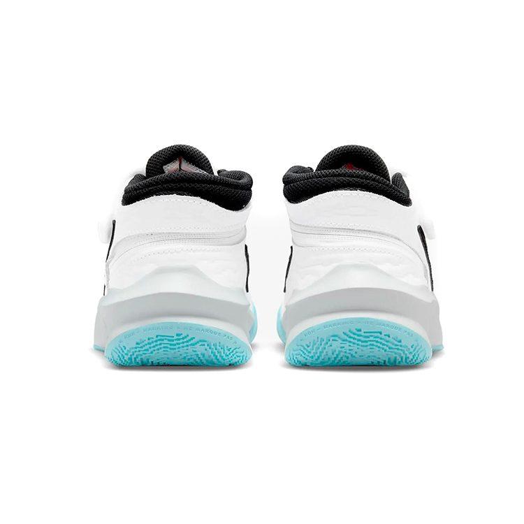 Nike Кроссовки для баскетбола Team Hustle D 10 Flyease, нескользящие, износостойкие, дышащие, низкие, унисекс, белые с синим, DD7303-102