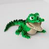 Реалистичная маленькая статуэтка-игрушка крокодила 3D-печать Игрушка Суставы Подвижный Крокодил Зоопарк Маленькое Животное Настольный Декор Детский Забавный Подарок
