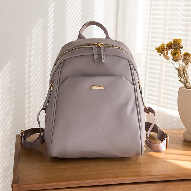 Рюкзак из ткани Оксфорд, женский, простой, легкий, для студентов колледжей, универсальный, высокого уровня, дорожная сумка для поездок на работу, студенческая сумка