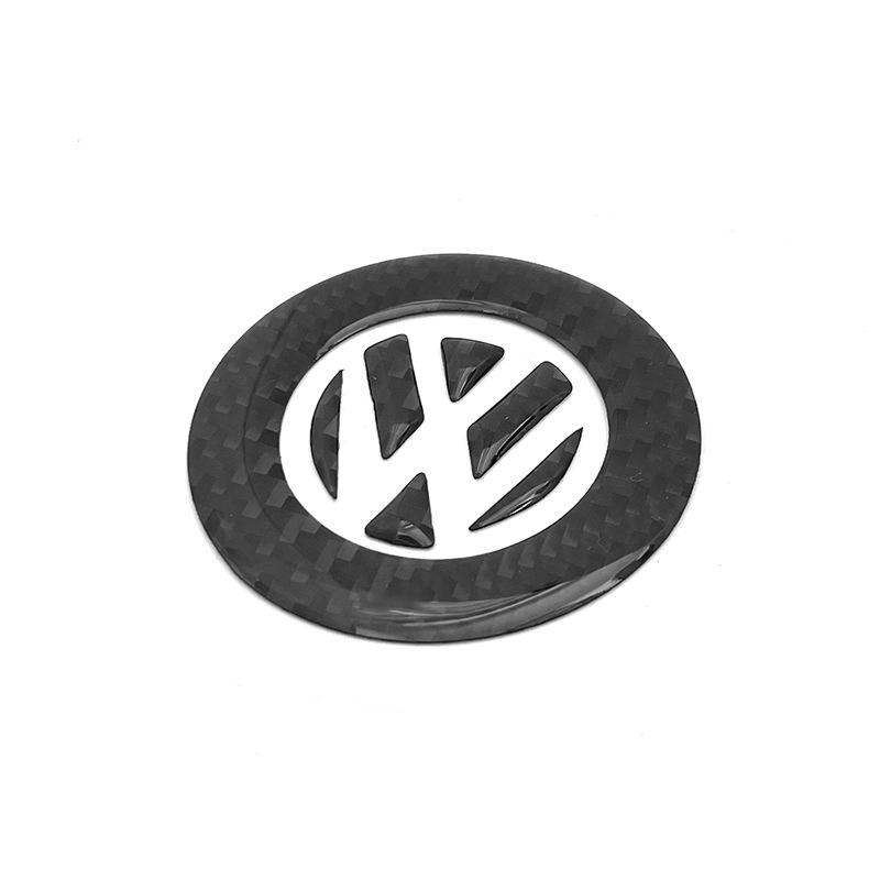 Cup Holders PXPT-TXV New Carbon Fiber Car Steering Wheel Sticker For VW Volkswagen Golf 6 7 Polo CC Tiguan Passat Decorative Sti